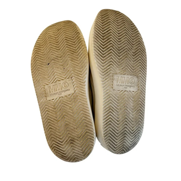 MM6 Maison Martin Margiela Gray Suede Chunky Platform Sneakers Size 39 US 9 - Picture 8 of 9